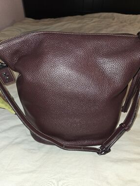 Coach 1941 Duffle Bag in Oxblood Pebble Leather with Zip Top - Mint Condition
